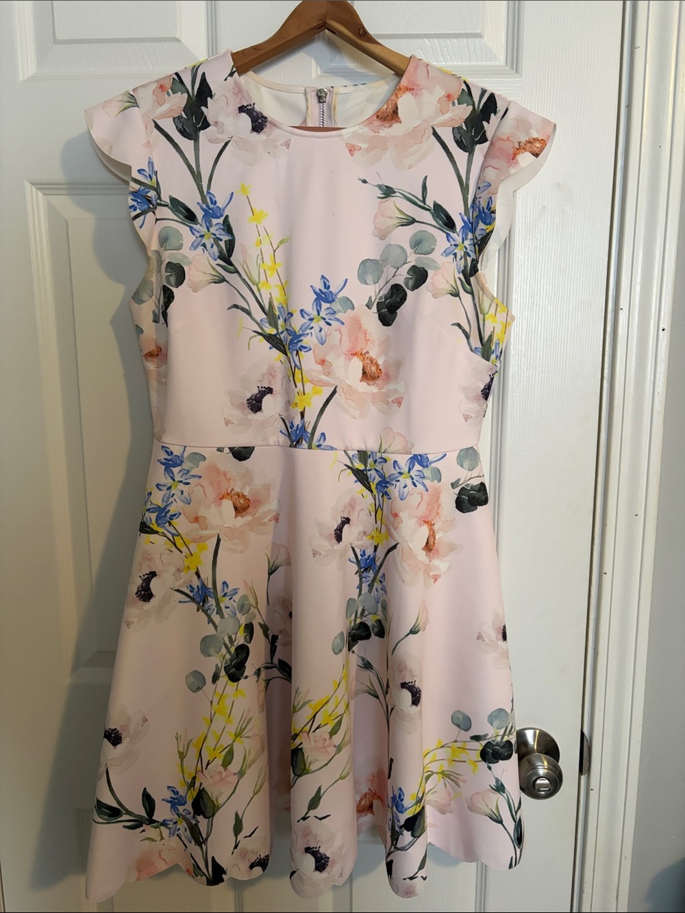 Ted Baker Women’s Pink Floral Fit & Flare Dress